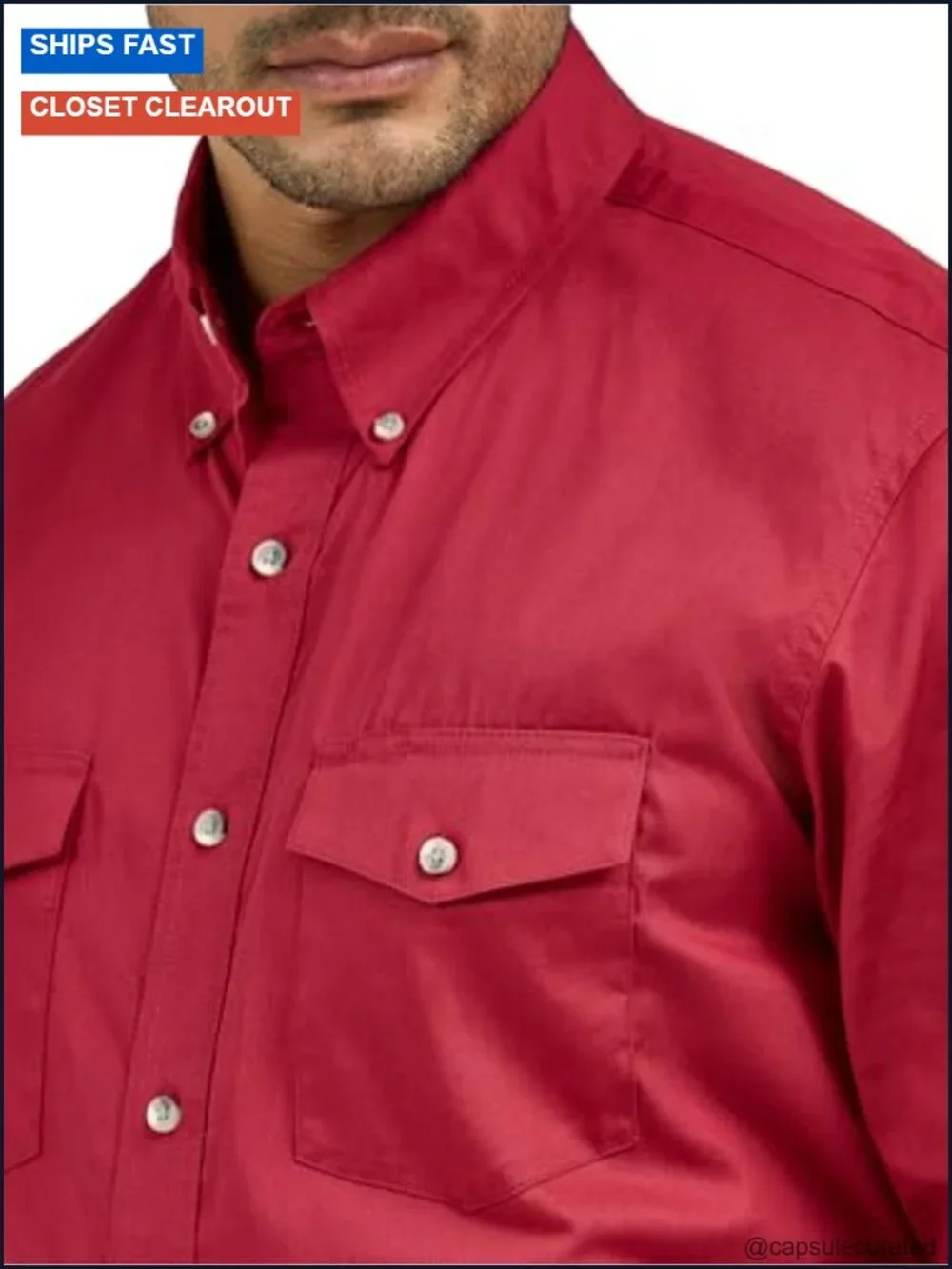 Wrangler Men's Painted Desert Two Pocket Long Sleeve Button Shirt - 100% Cotton